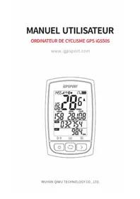 Notice iGPSport IGS50S Compteur