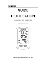 Notice iGPSport IGS10S Compteur