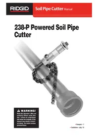 Notice RIDGID 238-P Slicer