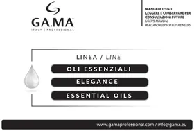 Notice GAMA ELEGANCE LINO Lisseur