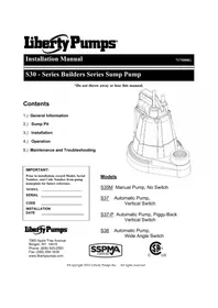 Notice Liberty Pumps S37 Pompe à eau