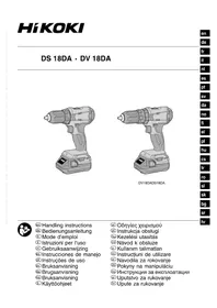 Notice HiKOKI DS18DA Bormașină