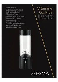Notice Zeegma VITAMINE GO PLUS Blender