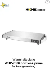Notice SUNTEC WHP-7086 CORDLESS PRIME Chauffe-Plats