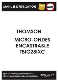 Notice THOMSON TBIG28IXC Micro-ondes