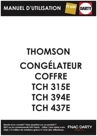 Notice THOMSON TCH437E Congélateur