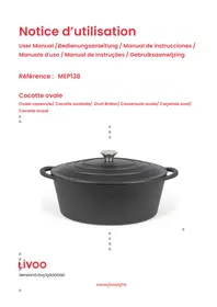 Notice LIVOO MEP138 Casserole