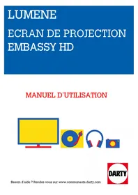 Notice LUMENE EMBASSY HD 270C Écran de projection
