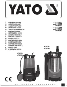 Notice Yato YT-85330 Pompe à eau