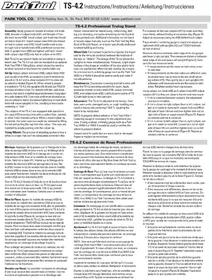 Notice Park Tool TS-4.2 Accessoire de vélo