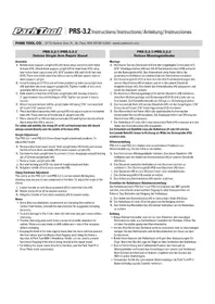 Notice Park Tool PRS-3.2 Support à vélos