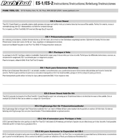 Notice Park Tool ES-1 Non catégorisé