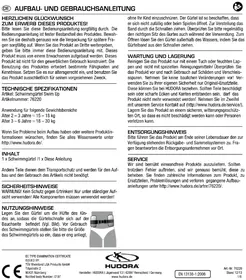 Notice Hudora 76220 Non catégorisé