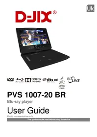 Notice D-JIX PVS 1007-20BR Lecteur DVD portable
