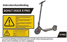 Notice BOHLT EKICK 9 PRO Scooter