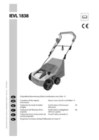 Notice IKRA IEVL 1838 Tondeuse à gazon