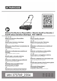 Notice PARKSIDE PLV 1500 C2 Tondeuse à gazon