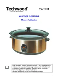 Notice TECHWOOD TMJ-450 Mijoteuse