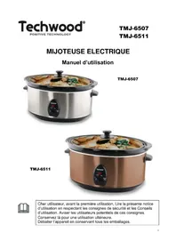 Notice TECHWOOD TMJ-6507 Mijoteuse