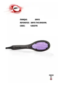 Notice Dafni THE ORIGINAL Lisseur