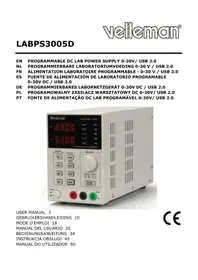 Notice VELLEMAN LBPS3005DN Batterijlader