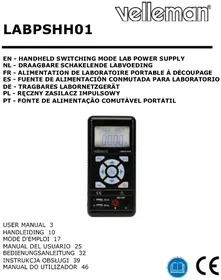 Notice VELLEMAN LBPSHH01 Batterijlader