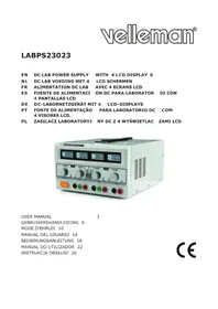 Notice VELLEMAN LBPS23023 Chargeur de piles