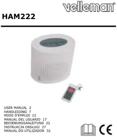 Notice VELLEMAN HAM222 Detektor