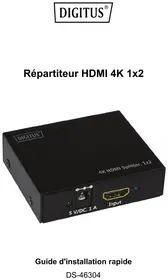 Notice Digitus DS-46304 Répartiteur