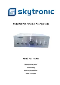 Notice SKYTRONIC AV400 Recepteur