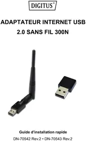 Notice Digitus DN-70542 Carte réseau / adaptateur
