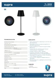 Notice Maginon TL-380W Éclairage