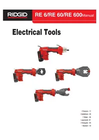 Notice RIDGID RE 600 Welding machine