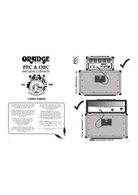 Notice ORANGE OBC115 Ampli guitare