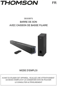 Notice THOMSON SB350BTS Barre de son