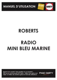 Notice ROBERTS MINI BLEU MARINE Radio