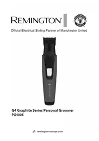Notice REMINGTON G4 GRAPHITE PG4005 Strižnik za nos