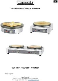 Notice Casselin CCR40EP Gaufrier