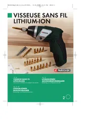 Notice PARKSIDE P-AS 3 6 LI Visseuse