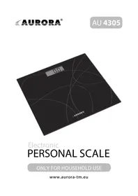 Notice AURORA AU4305 Balance