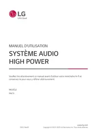 Notice LG RNC9 Enceinte bluetooth