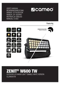 Notice Cameo ZENIT W600 TW Iluminación
