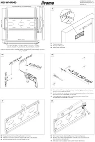 Notice IIYAMA MD-WM4040 Support écran plat