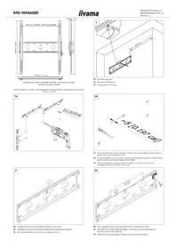 Notice IIYAMA MD-WM6080 Support écran plat