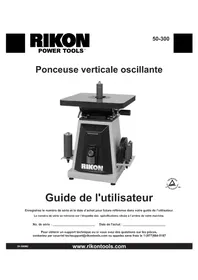 Notice RIKON 50-300 Ponceuse