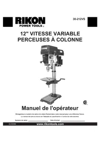 Notice RIKON 30-212VS Perceuse