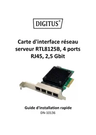Notice Digitus DN-10136 Carte réseau / adaptateur