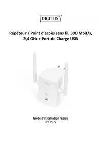 Notice Digitus DN-7072 Wifi répéteur