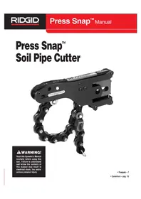 Notice RIDGID PRESS SNAP Sin categoría