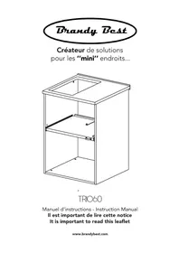 Notice BRANDY BEST TRIO60 Autres appareil de cuisine
